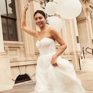 White Wedding Dress from David’s Bridal